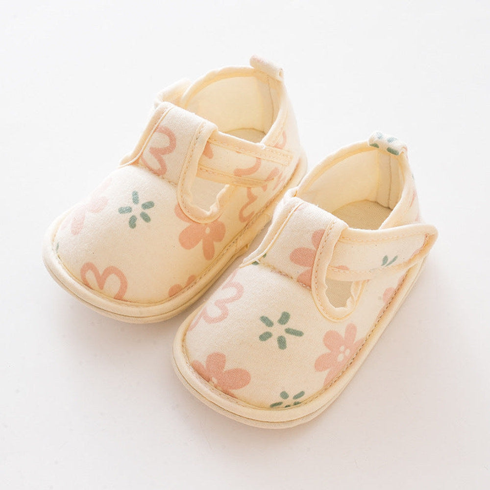 MyKids-USA® Cartoon Soft Antiskid Hook And Loop Shoes Low
