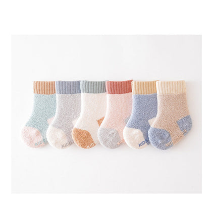 MyKids-USA® Baby Unisex Breathable Comfy Patchwork Antiskid Socks