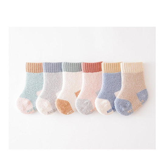 MyKids-USA® Baby Unisex Breathable Comfy Patchwork Antiskid Socks