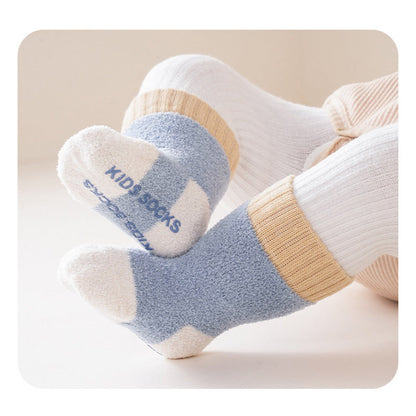 MyKids-USA® Baby Unisex Breathable Comfy Patchwork Antiskid Socks
