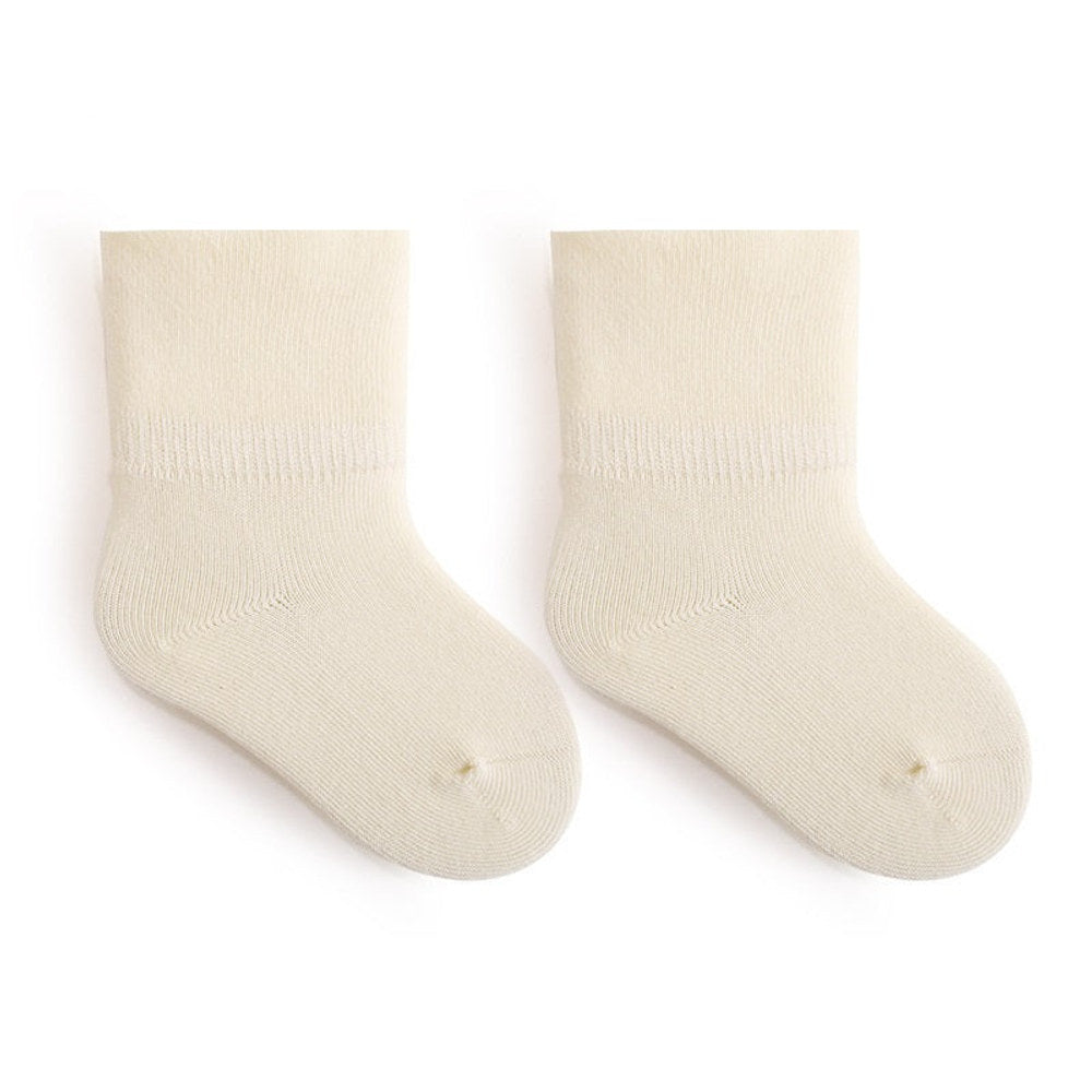 MyKids-USA® Baby Unisex Solid Color Breathable Mid-Calf Socks