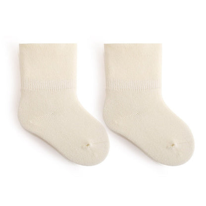 MyKids-USA® Baby Unisex Solid Color Breathable Mid-Calf Socks