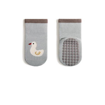 MyKids-USA® Baby Unisex Breathable Thermal Cartoon Patchwork Socks Non-Slip