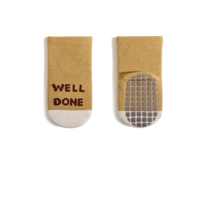 MyKids-USA® Baby Unisex Breathable Thermal Cartoon Patchwork Socks Non-Slip