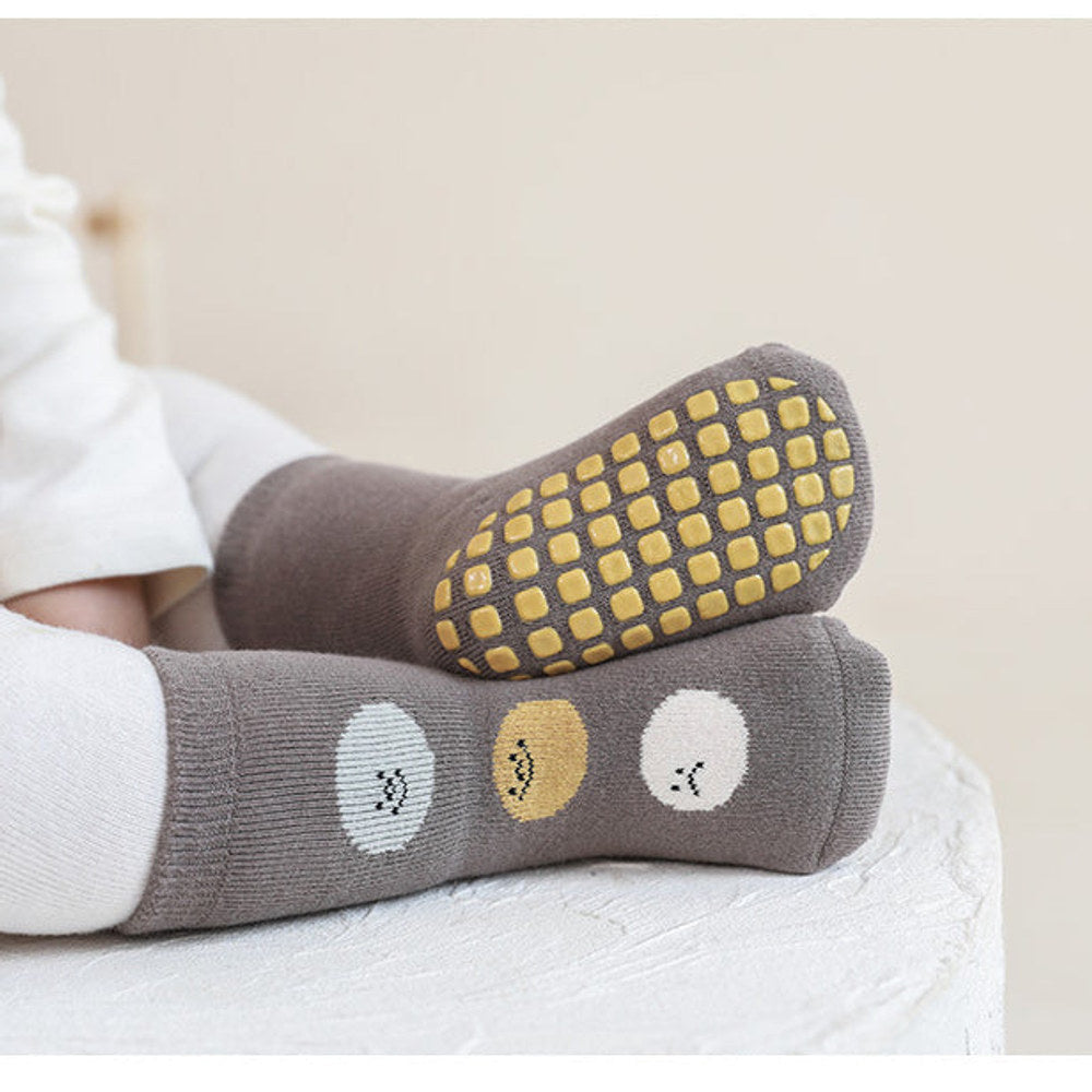 MyKids-USA® Baby Unisex Breathable Thermal Cartoon Patchwork Socks Non-Slip
