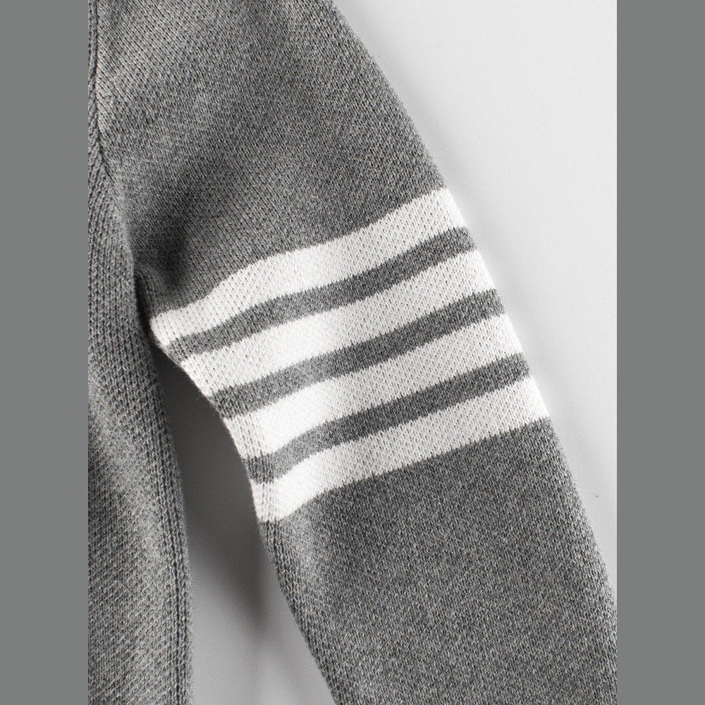 MyKids-USA® Striped Sleeves Children’s Knit Cardigan For – Boys’ Sweater Jacket For Baby Clothing