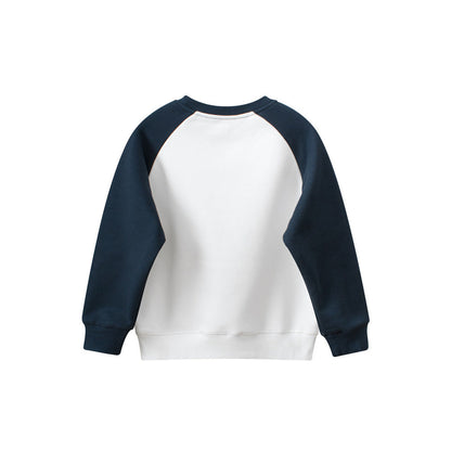 MyKids-USA® Kids Boys And Girls Cartoon Pet Dogs Printing Fleece Pullover Clothing Sweatshirt