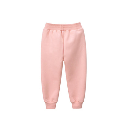 MyKids-USA® Teddy Bear/Cute Rabbit Girls‘ Sporty Long Leggings Pants With Fleece Lining
