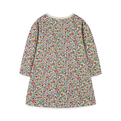 MyKids-USA® Girls’ European-American Style Floral/Polka Dots Cartoon Pattern Dress