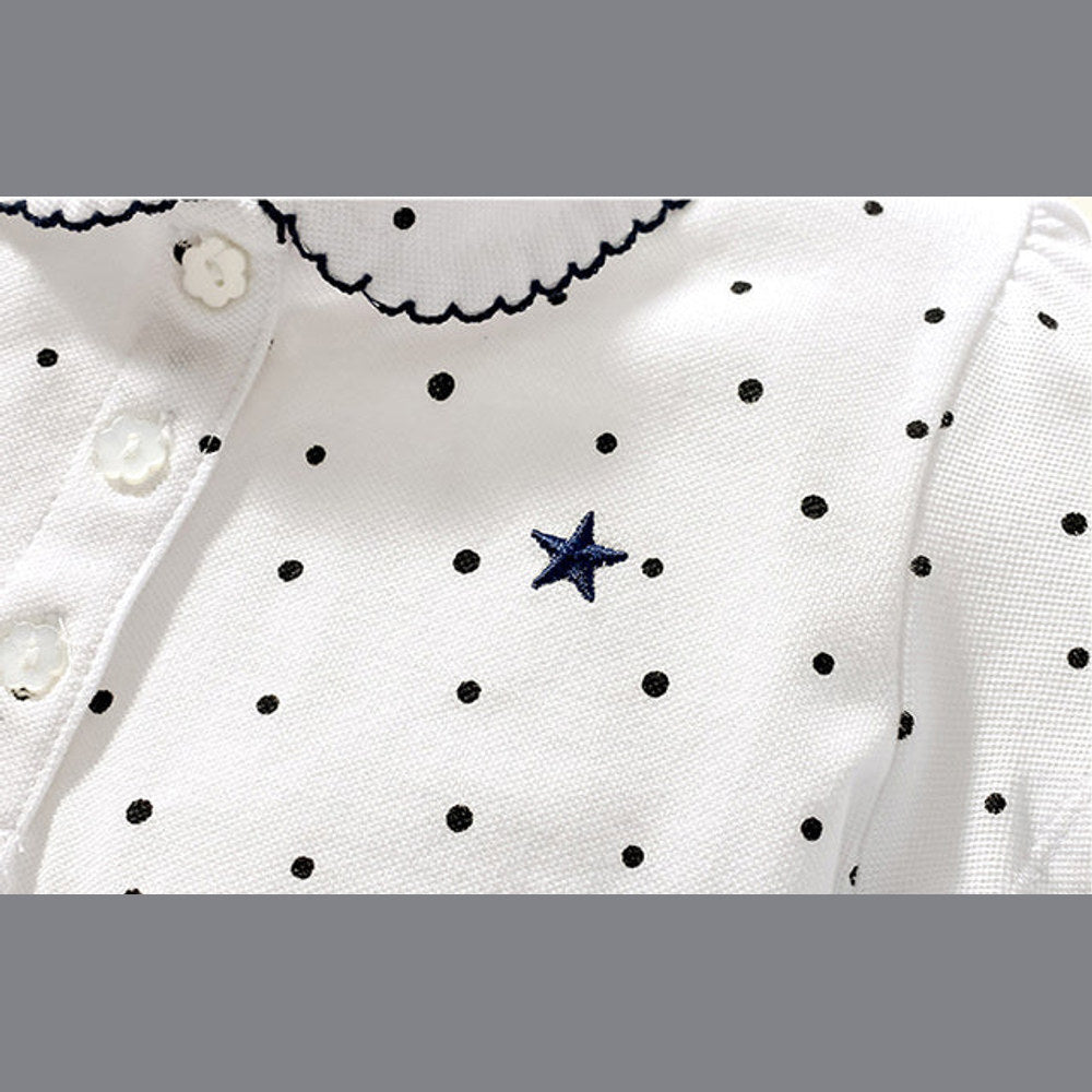 MyKids-USA® Kids’ Clothing: Collection – Collar Flip Pure Cotton Star Logo Children’s T-Shirt