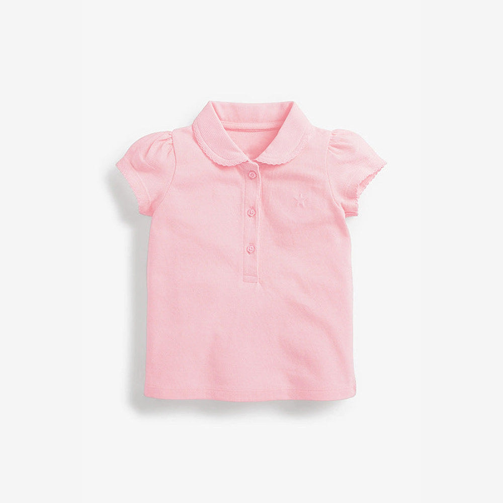 MyKids-USA® Kids’ Clothing: Collection – Collar Flip Pure Cotton Star Logo Children’s T-Shirt