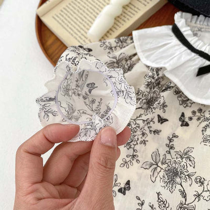 MyKids-USA® For: Floral Painting Pattern Top And Shorts Set
