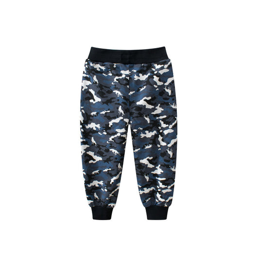 MyKids-USA® European And American Children’s Cotton Boys’ Camouflage Pants – Casual Kids Trousers
