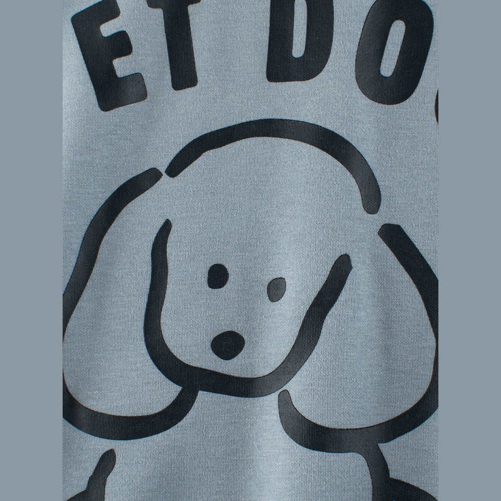 MyKids-USA® Baby Boy Kids Pet Dog Cartoon Crew Neck Long Sleeve Fleece Knitwear Pullover
