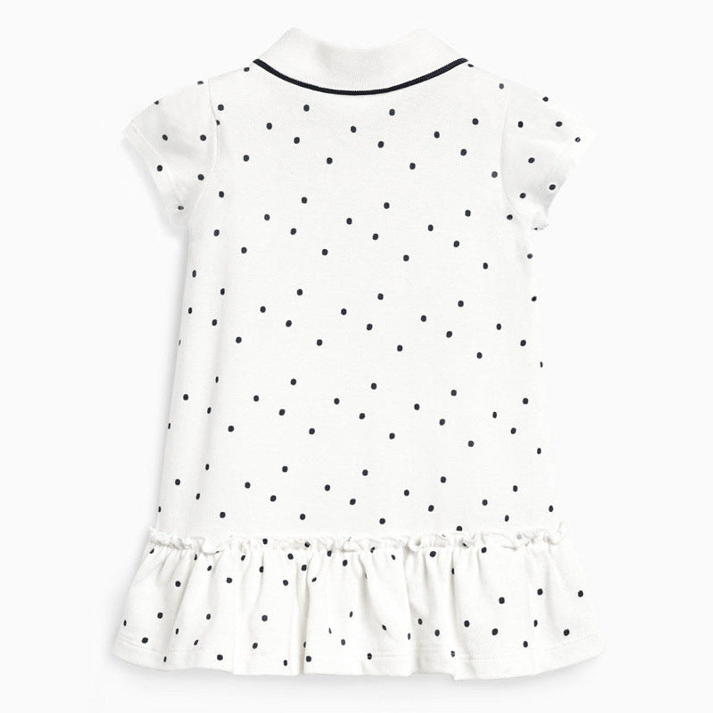 MyKids-USA® Girls’ Clothing: Collection – Collar Flip Pure Cotton Unicorn Logo Children’s Polo Dress
