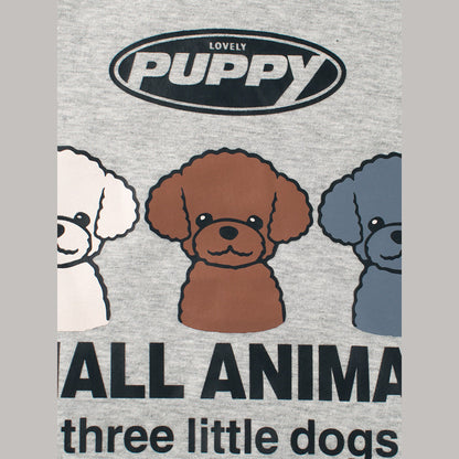 MyKids-USA® Baby Boy Kids Puppy Dogs Cartoon Crew Neck Long Sleeve Fleece Pullover