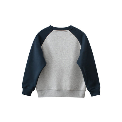 MyKids-USA® Baby Boy Kids Puppy Dogs Cartoon Crew Neck Long Sleeve Fleece Pullover