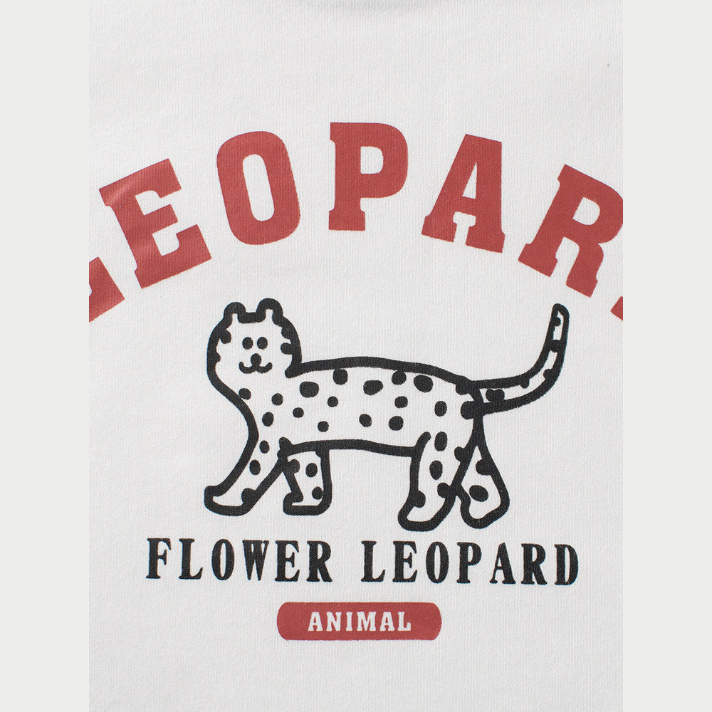 MyKids-USA® Baby Boy Kids Leopard Cartoon Letters Printing Crew Neck Long Sleeve Pullover