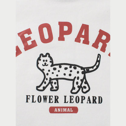 MyKids-USA® Baby Boy Kids Leopard Cartoon Letters Printing Crew Neck Long Sleeve Pullover