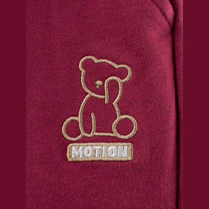 MyKids-USA® Children’s Cotton Girls’ Teddy Bear Cartoon Pants – Casual Kids Thin Trousers