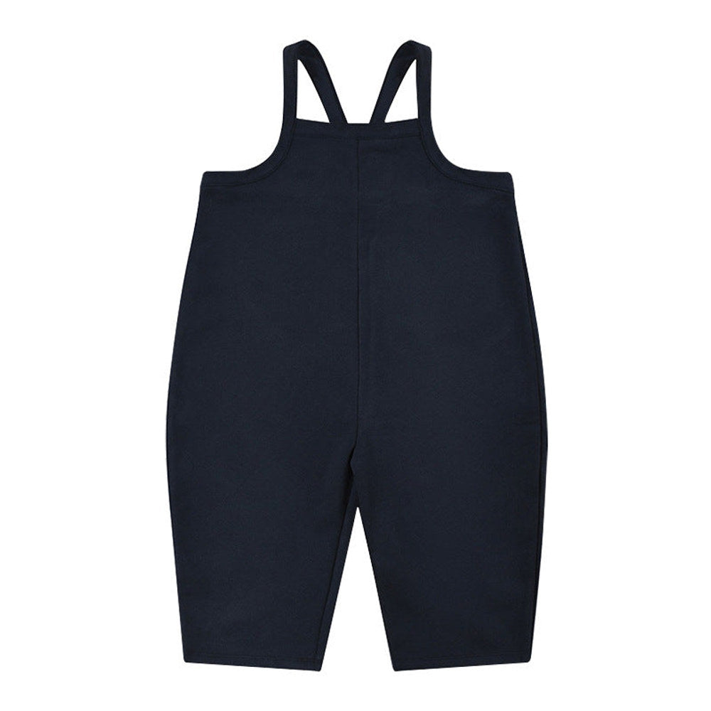 MyKids-USA® Baby Unisex Kids Cozy Crew Neck Long Sleeve Pullover And Solid Color Overalls For Clothing Set