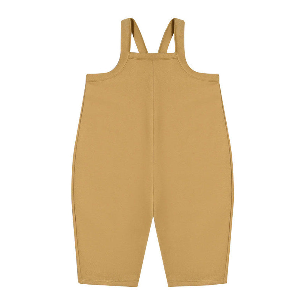 MyKids-USA® Baby Unisex Kids Cozy Crew Neck Long Sleeve Pullover And Solid Color Overalls For Clothing Set
