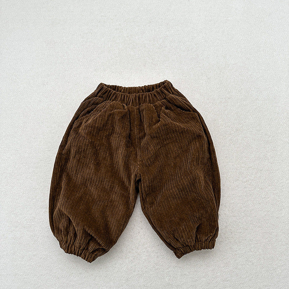 MyKids-USA® Children’s Cozy Lantern Pants – Retro Corduroy Trousers For Boys And Girls, Warm And Stylish Cuffed Bottoms