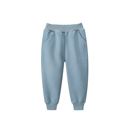 MyKids-USA® European And American Children’s Boys’ Solid Color Pants – Casual Kids Trousers