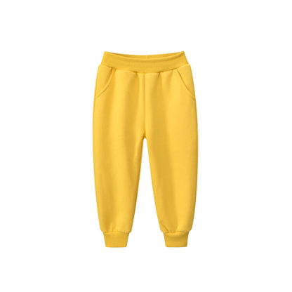 MyKids-USA® European And American Children’s Boys’ Solid Color Pants – Casual Kids Trousers