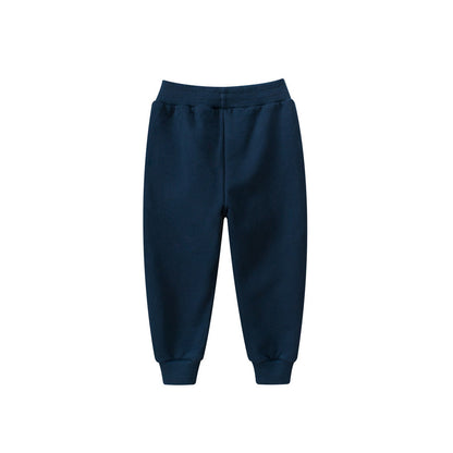 MyKids-USA® Children Boys Dinosaur Cartoon Sports Casual Trousers With Pockets