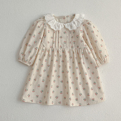 MyKids-USA® Adorable Baby Doll Collar bodysuit or Floral Pattern Girls Dress