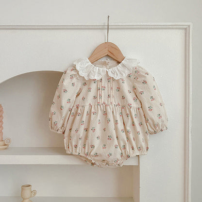MyKids-USA® Adorable Baby Doll Collar bodysuit or Floral Pattern Girls Dress