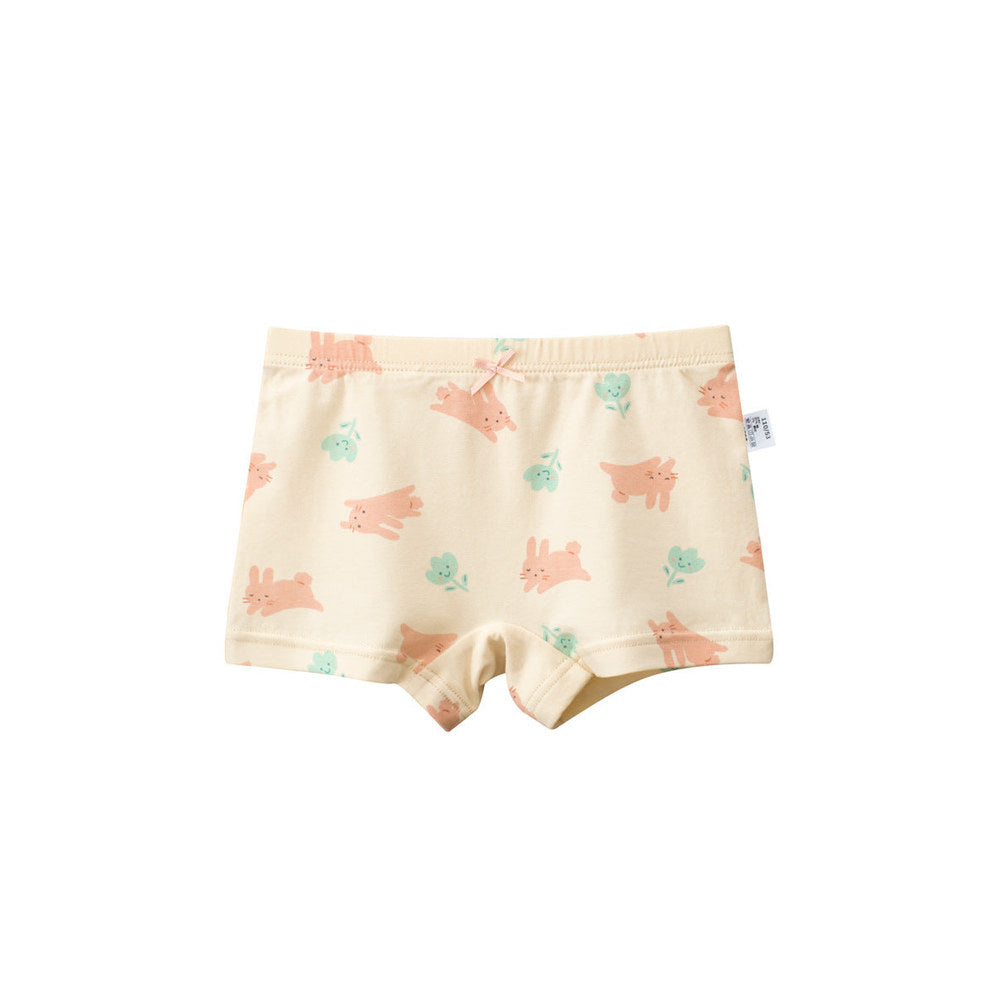 MyKids-USA® Girls’ Cartoon Printed Boxer Shorts Breathable Underwear Set