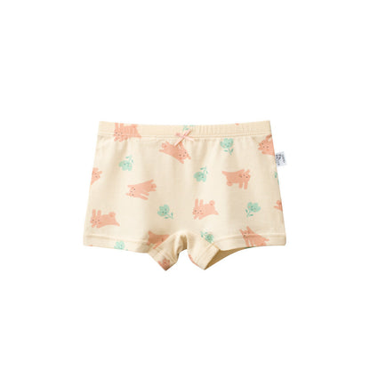 MyKids-USA® Girls’ Cartoon Printed Boxer Shorts Breathable Underwear Set
