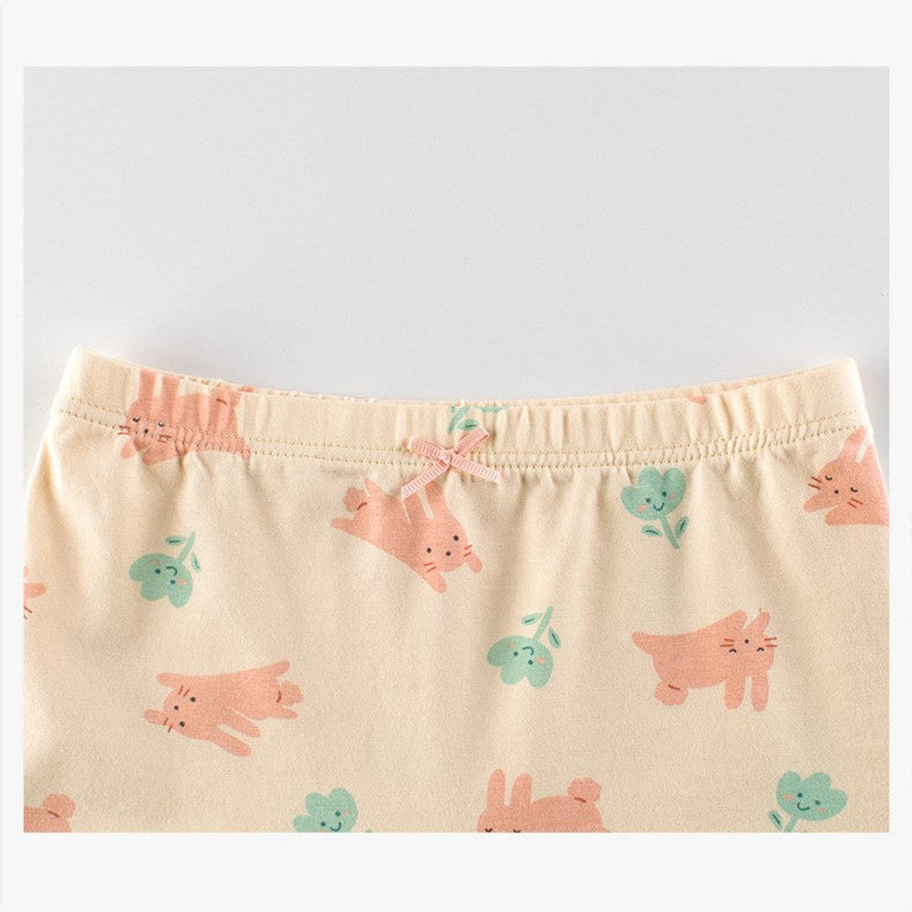 MyKids-USA® Girls’ Cartoon Printed Boxer Shorts Breathable Underwear Set