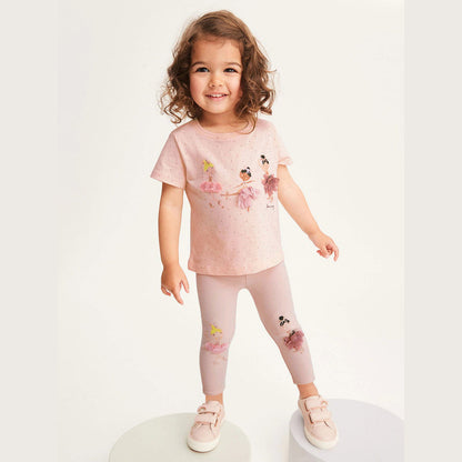 MyKids-USA® Girls Dancers Cartoon Collection T-Shirt And Pants Set