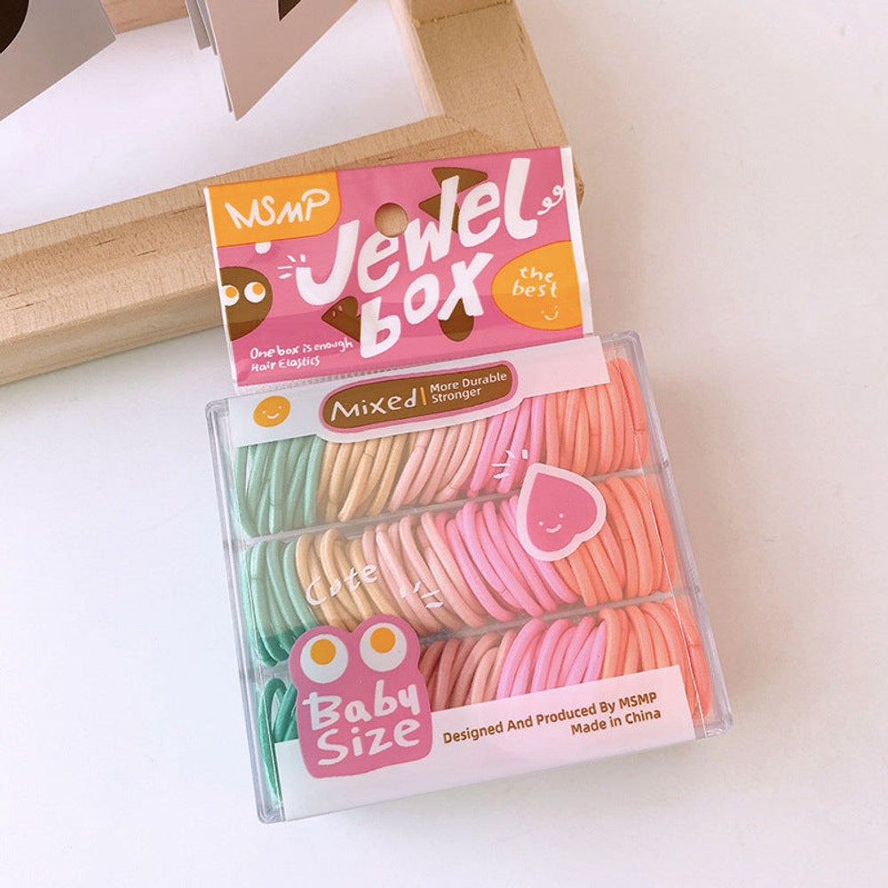 MyKids-USA® Small Seamless Hairbands With High Elasticity Approx.130-Piece Set