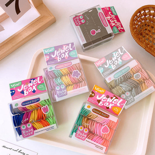 MyKids-USA® Small Seamless Hairbands With High Elasticity Approx.130-Piece Set