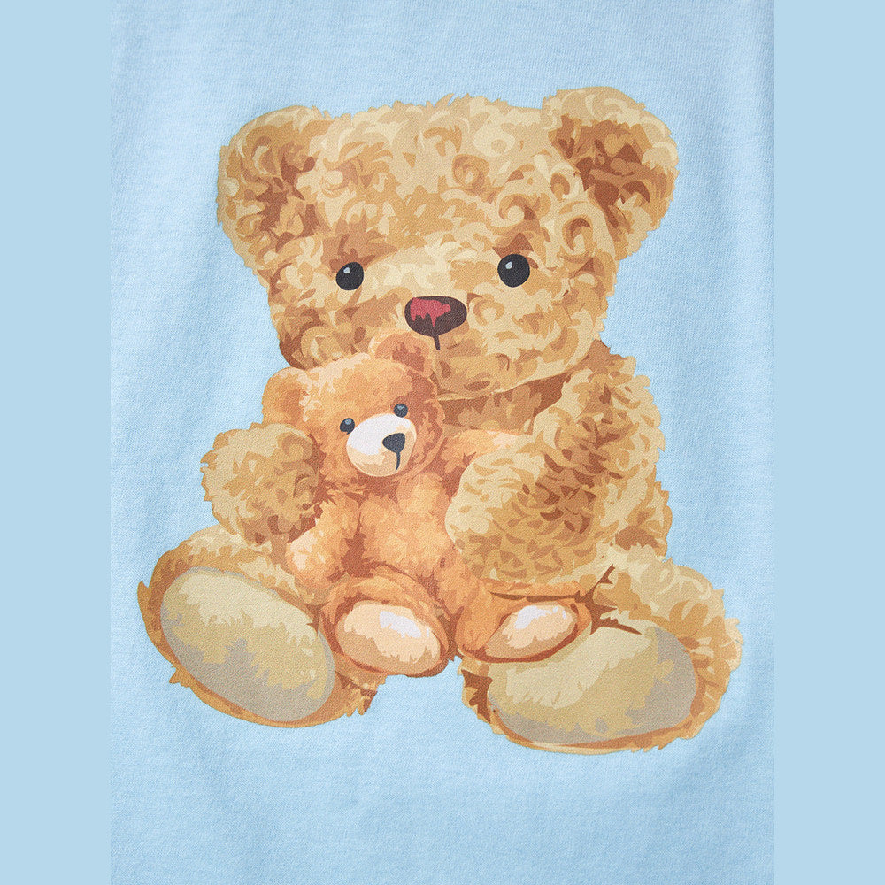 MyKids-USA® Teddy Bear Printing Boys’ T-Shirt In European And American Style For