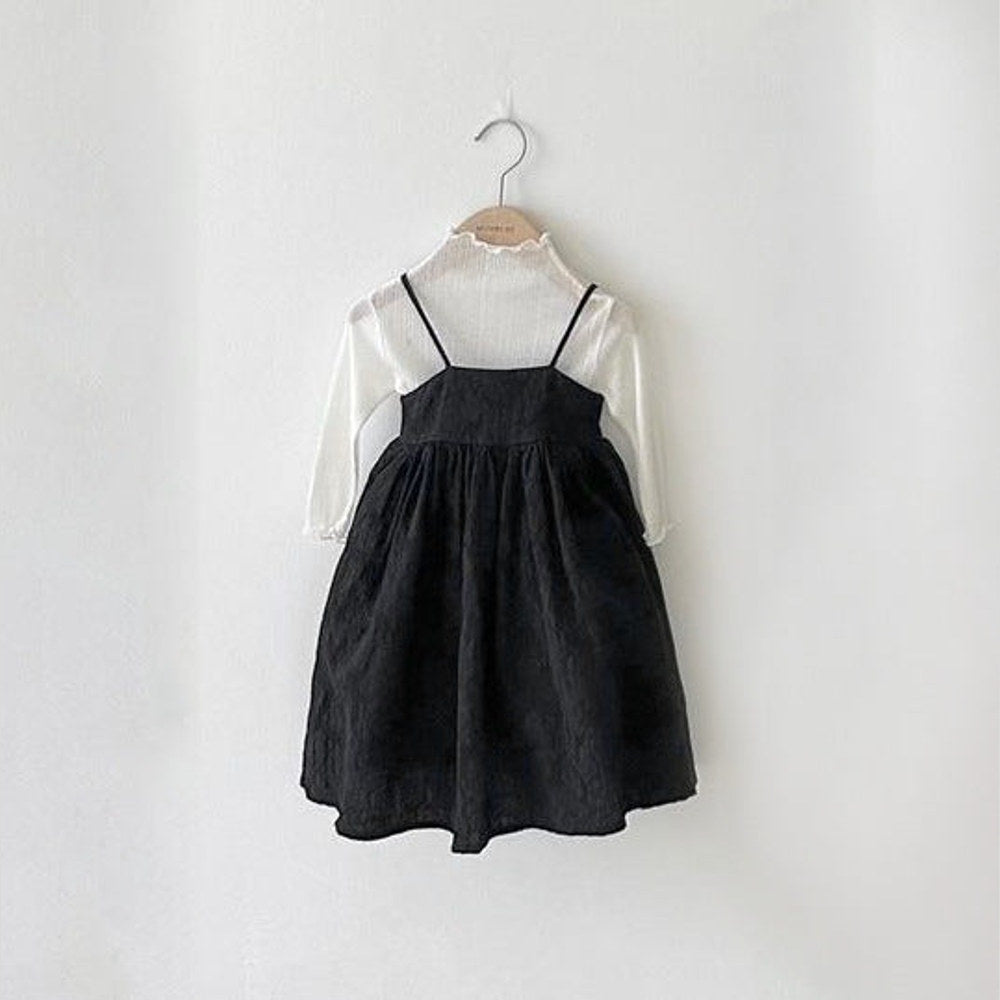 MyKids-USA® Baby Girls Solid Color Spaghetti Strap Princess Dress