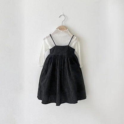 MyKids-USA® Baby Girls Solid Color Spaghetti Strap Princess Dress