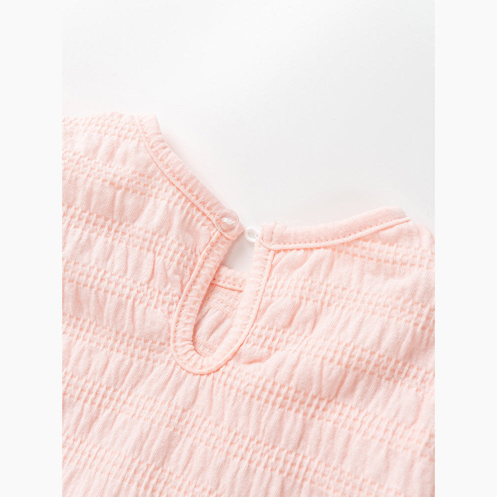 MyKids-USA® Baby Girls Kids Flower Logo Long Sleeve Pullover Top