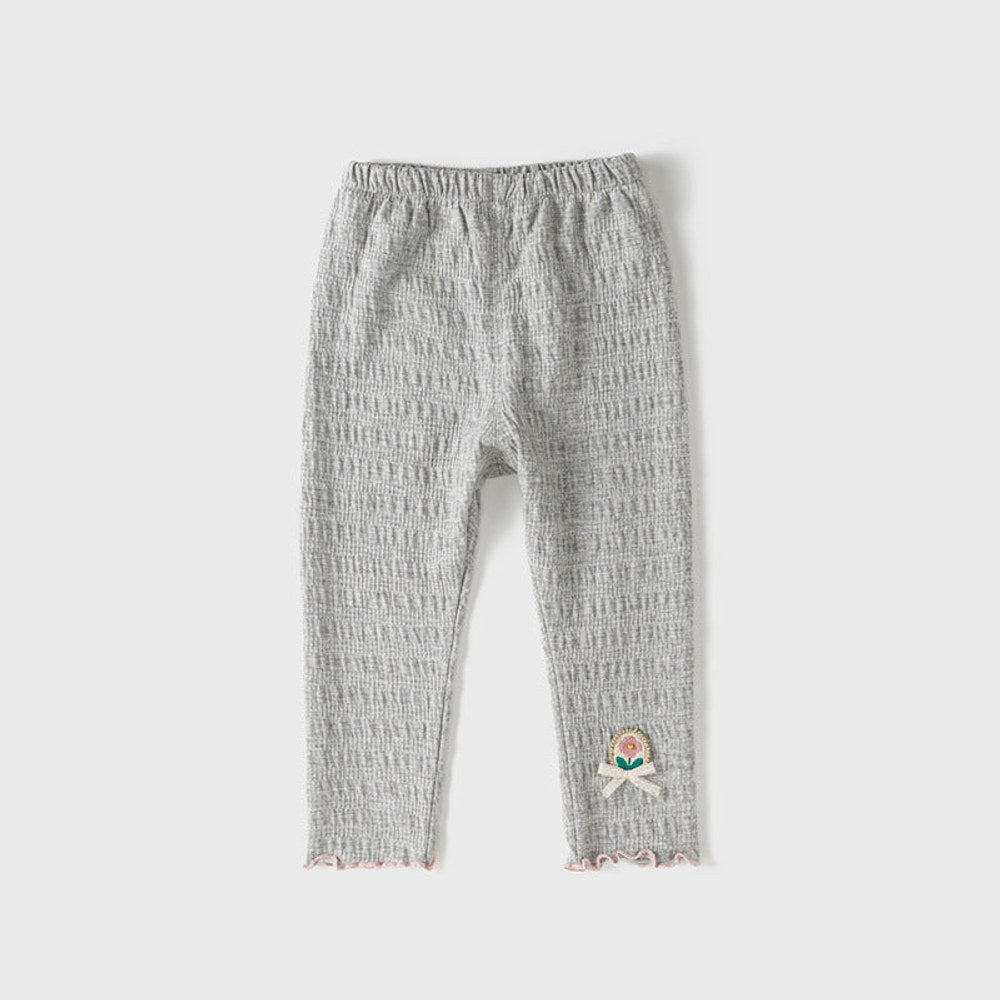 MyKids-USA® Baby Kids Girls Flower Logo Soft Pants