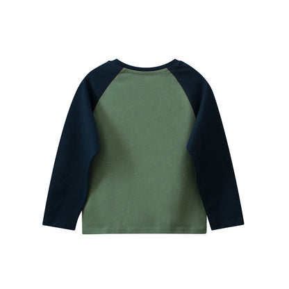 MyKids-USA® Baby Kids Unisex Skater Dog Cartoon Letters Printing Crew Neck Long Sleeves Pullover