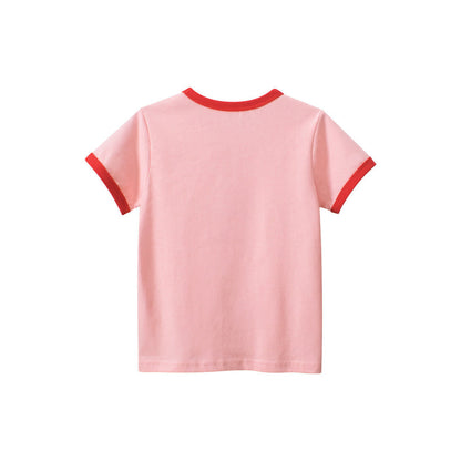MyKids-USA® Strawberry Bear Printing Girls’ T-Shirt In European And American Style