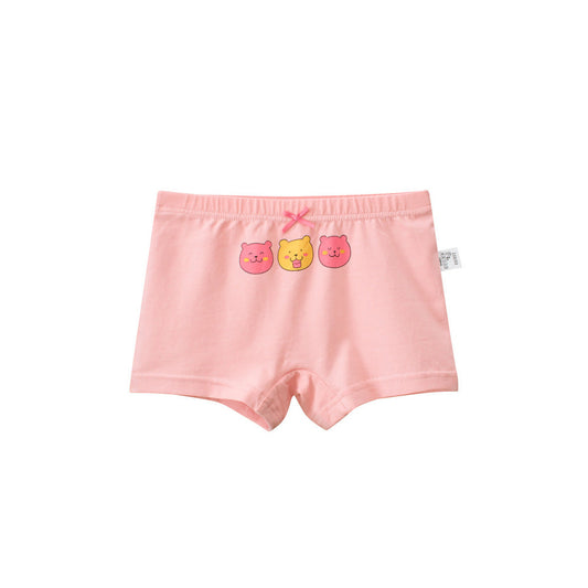 MyKids-USA® Girls’ Cartoon Printed Boxer Shorts Breathable Underwear Set