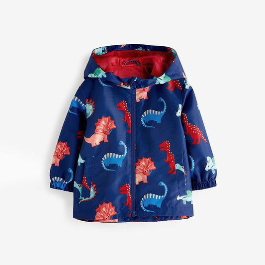 MyKids-USA® European And American Style Boys’ Outerwear: Hooded Zip-Up Cartoon Coat With Long Sleeves For Children