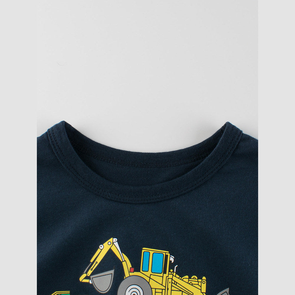 MyKids-USA® Truck Printing Boys’ T-Shirt In European And American Style