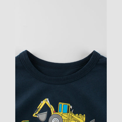 MyKids-USA® Truck Printing Boys’ T-Shirt In European And American Style