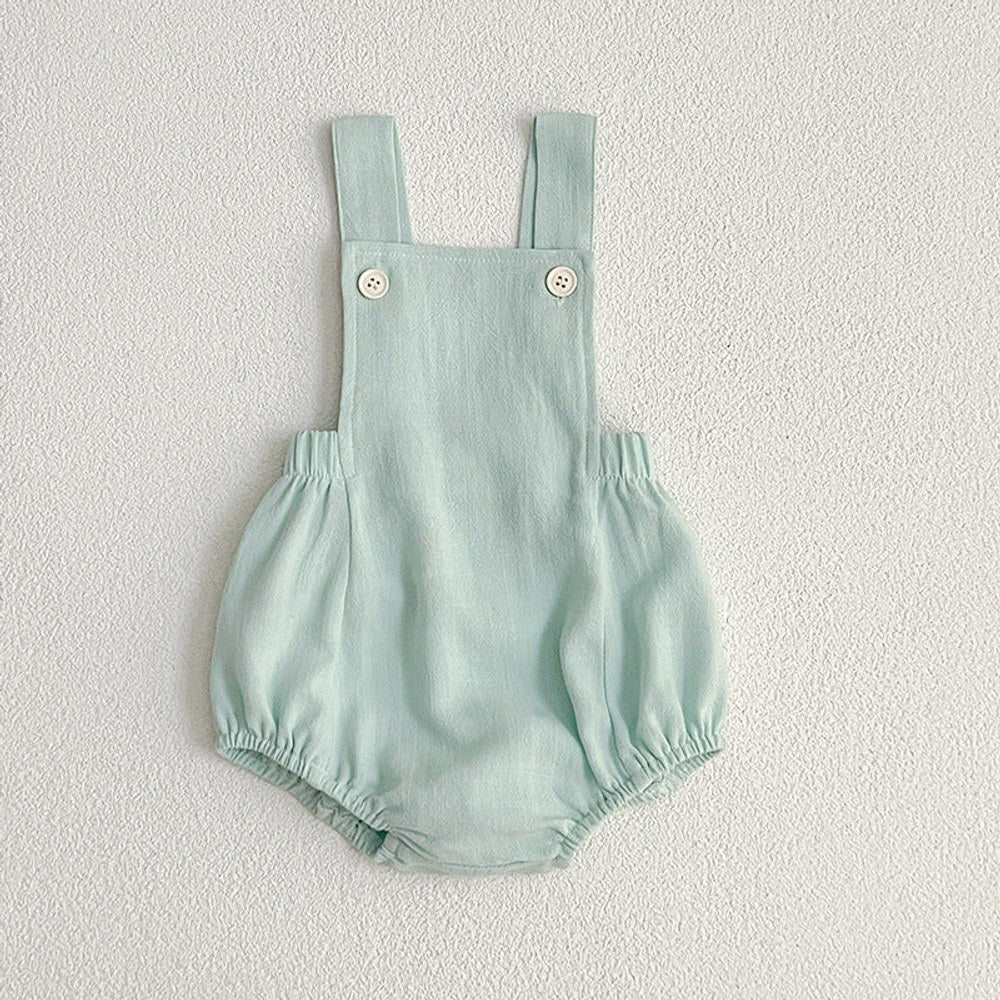 MyKids-USA® Baby Unisex Solid Color Overalls Design bodysuit